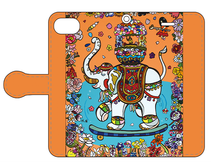 画像をギャラリービューアに読み込む, スマートフォン 手帳型カバー 花まつり