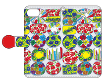 画像をギャラリービューアに読み込む, スマートフォン 手帳型カバー ヨーロッパのお皿