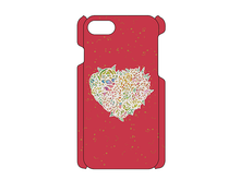 画像をギャラリービューアに読み込む, スマートフォン ハードカバー ハートの中の金のモザイク