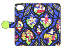 画像をギャラリービューアに読み込む, スマートフォン 手帳型カバー ステンドグラス