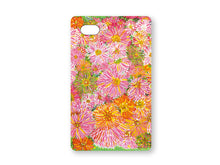 画像をギャラリービューアに読み込む, スマートフォン ハードカバー 沢山の花びら