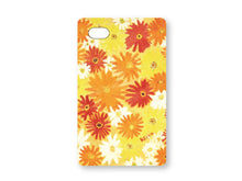 画像をギャラリービューアに読み込む, スマートフォン ハードカバー ガーベラと小菊(オレンジ)