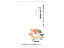 画像をギャラリービューアに読み込む, 2026年賀状 5枚セット「日の出と午」
