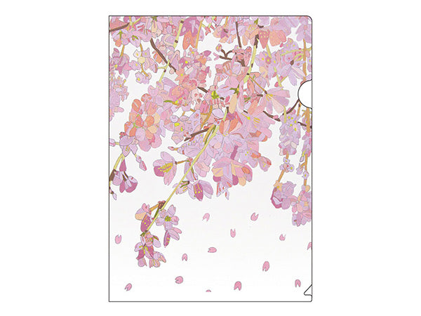 A4クリアファイル　枝垂れ桜