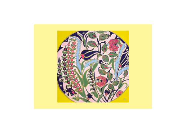 カード大 デザイン封筒　ペルシャの皿
