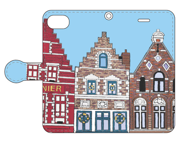 スマートフォン　手帳型カバー　オランダのホテル